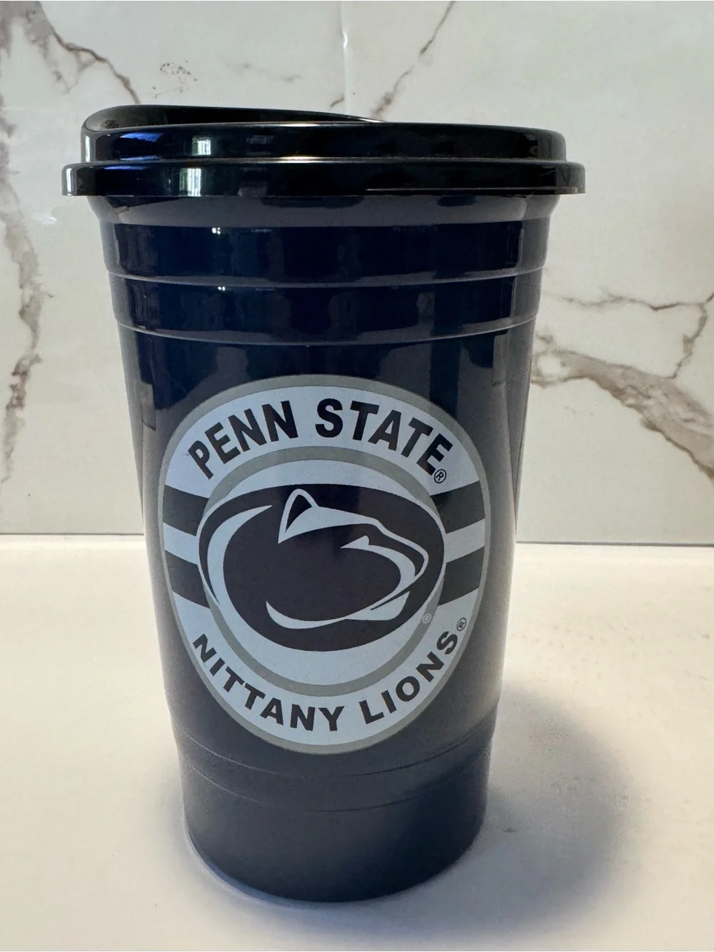 Nittany Lions Navy Travel Tumbler with Lid
